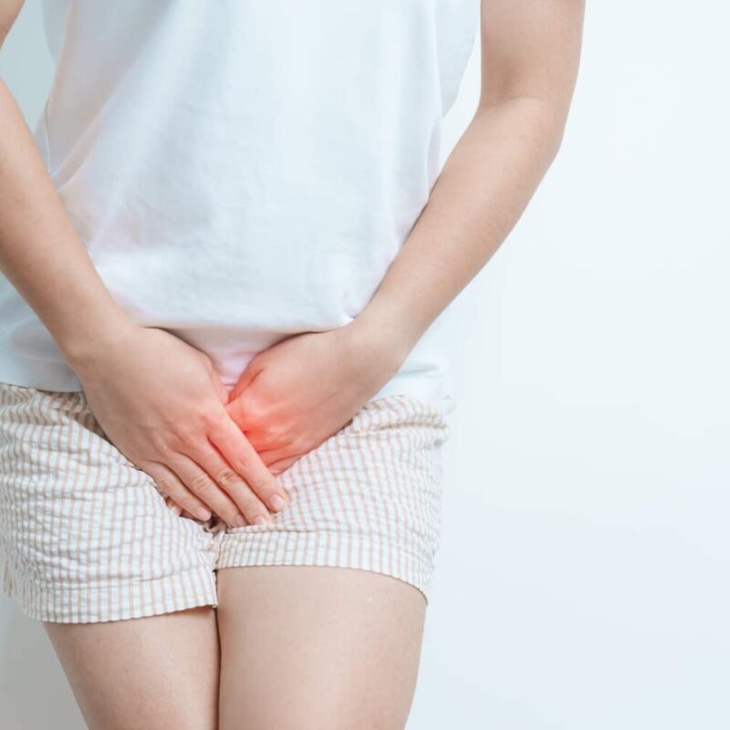 カンジダ症になった女性