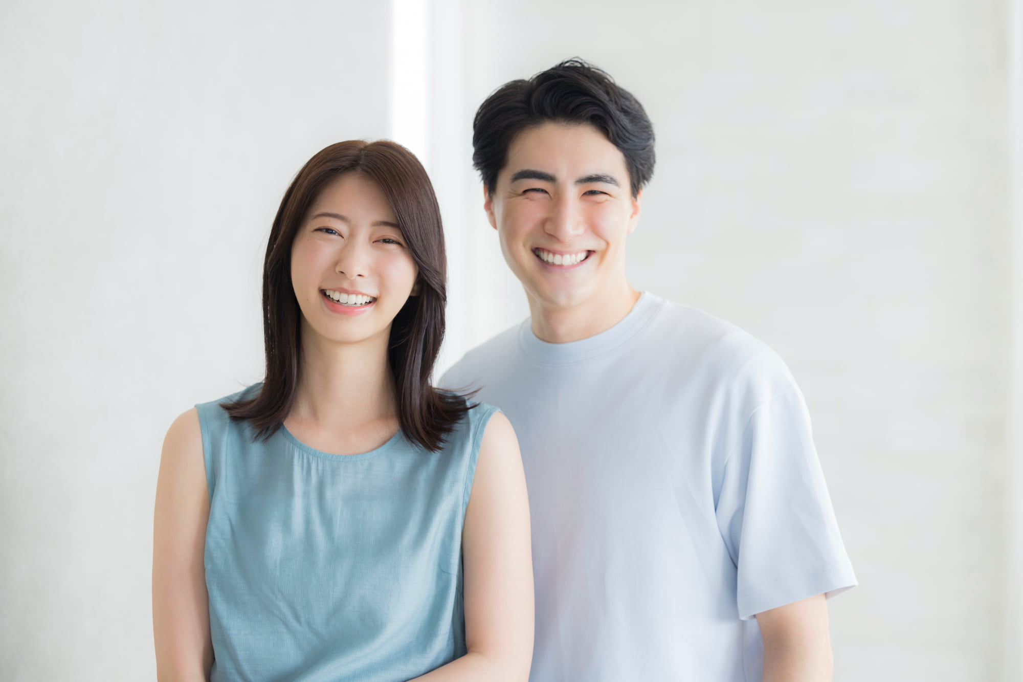 笑顔の素敵なカップル